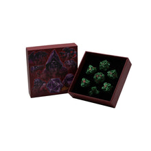 LPG Dice Leaf RPG Set Green/Red