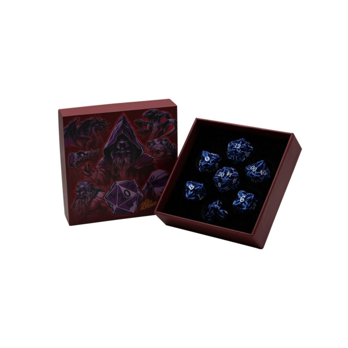 LPG Dice Leaf RPG Set Blue/White