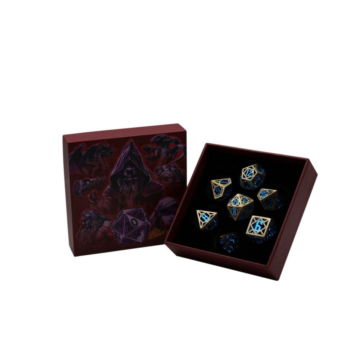 LPG Dice Diamond RPG Set Gold/Blue