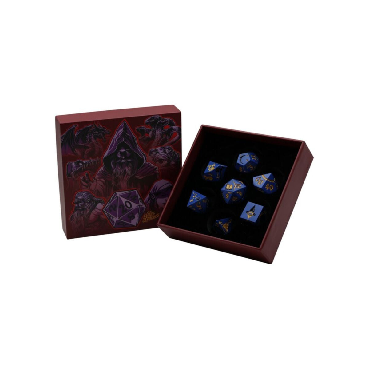 LPG Dice Mage RPG Set Blue/Gold