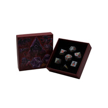 LPG Dice Mage RPG Set Silver/Orange