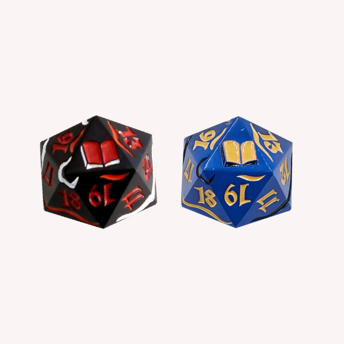 LPG Dice Dual Spindown Mage Blue/Gold Black/Red