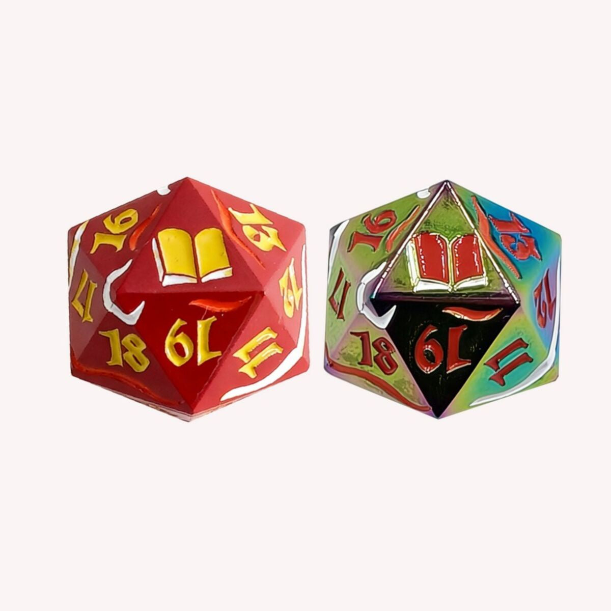 LPG Dice Dual Spindown Mage Red/Yellow Rainbow/Red