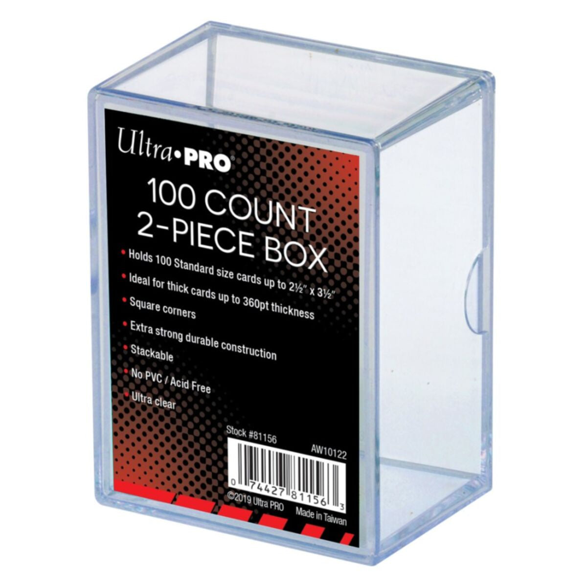 Ultra Pro: 2-Piece 100 Count Clear Card Storage Box