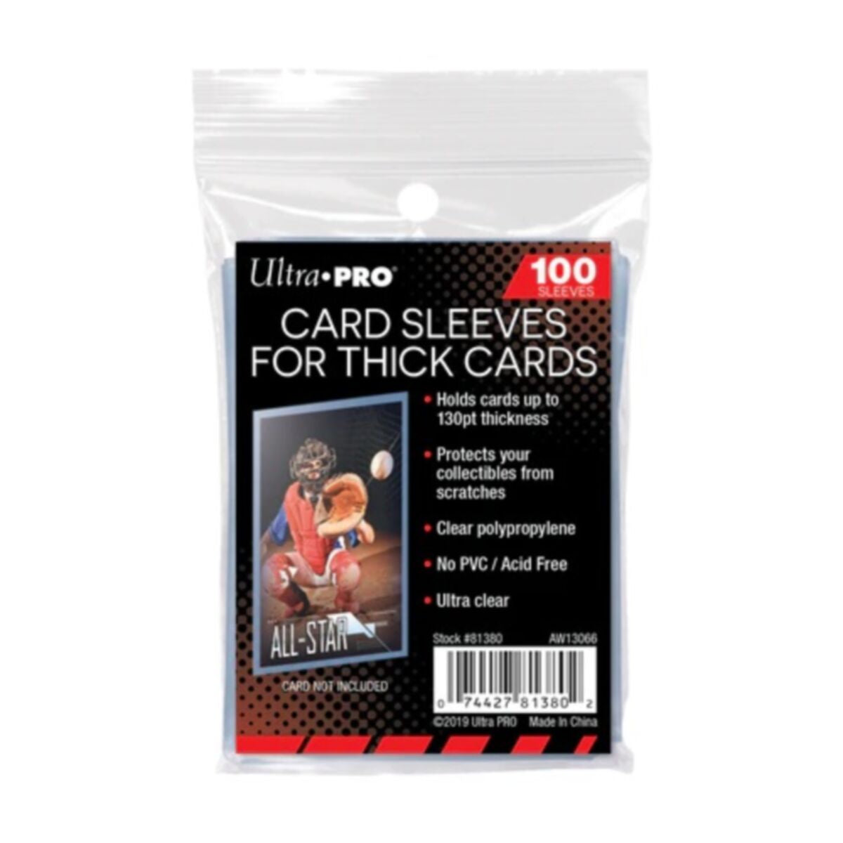 Ultra Pro: 2-1/2" X 3-1/2" Card Sleeves for Thick Cards