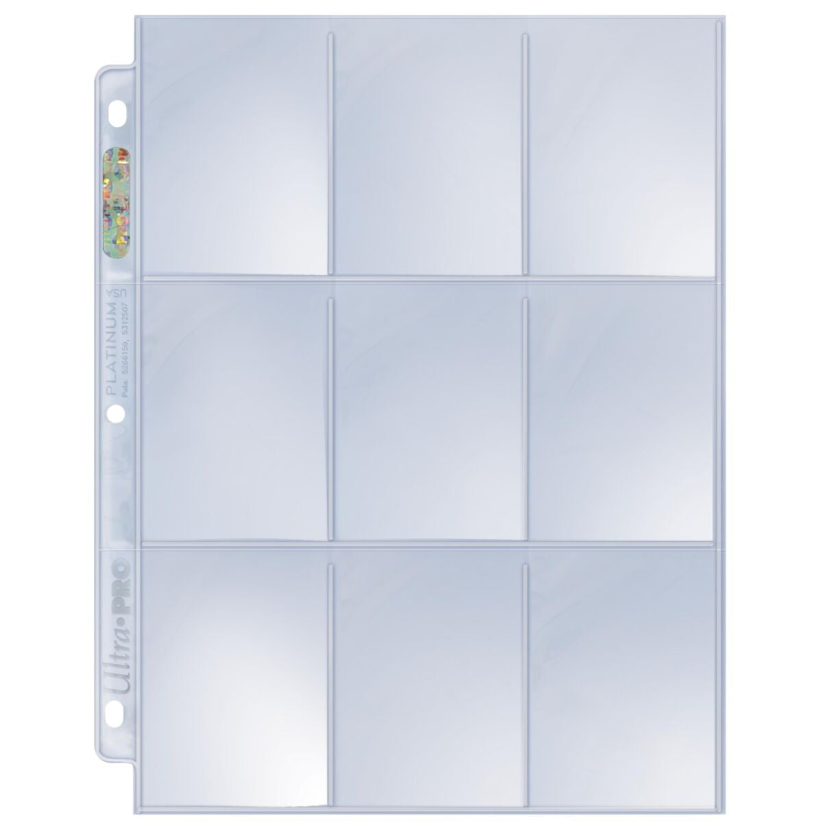 Ultra Pro: 9-Pocket Platinum Page for Standard Size Cards BOX OF 100