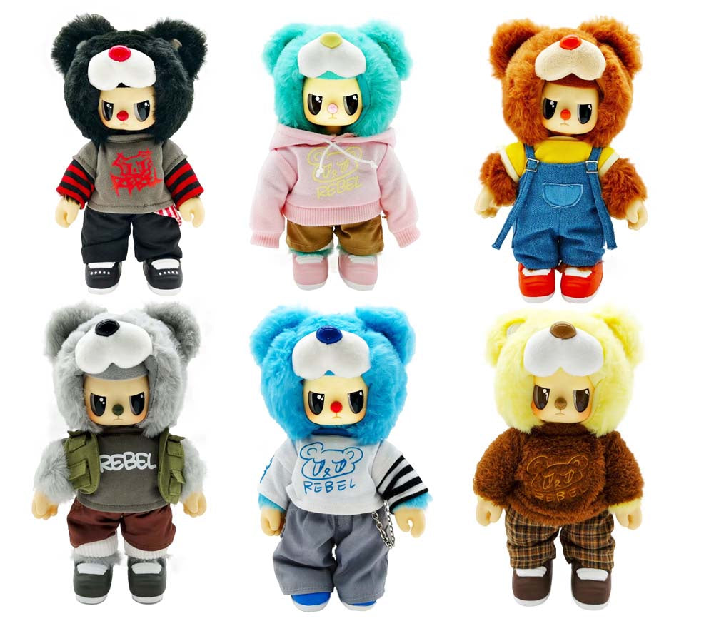 Rebel Bear Plush Moveable Street Series Blind Box