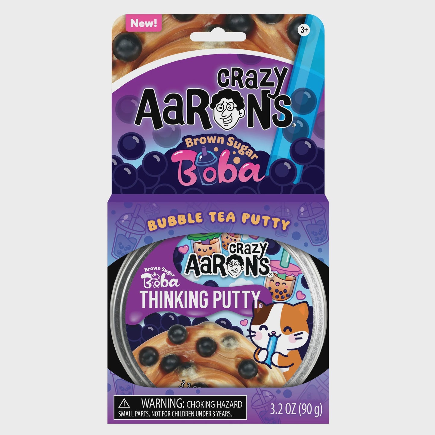 Crazy Aaron's Thinking Putty Brown Sugar Boba