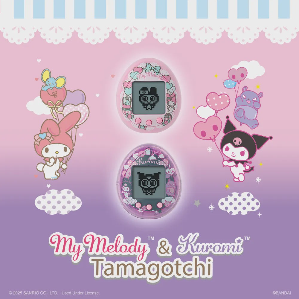 SANRIO - NANO TAMAGOTCHI ASSORTMENT - MY MELODY & KUROMI