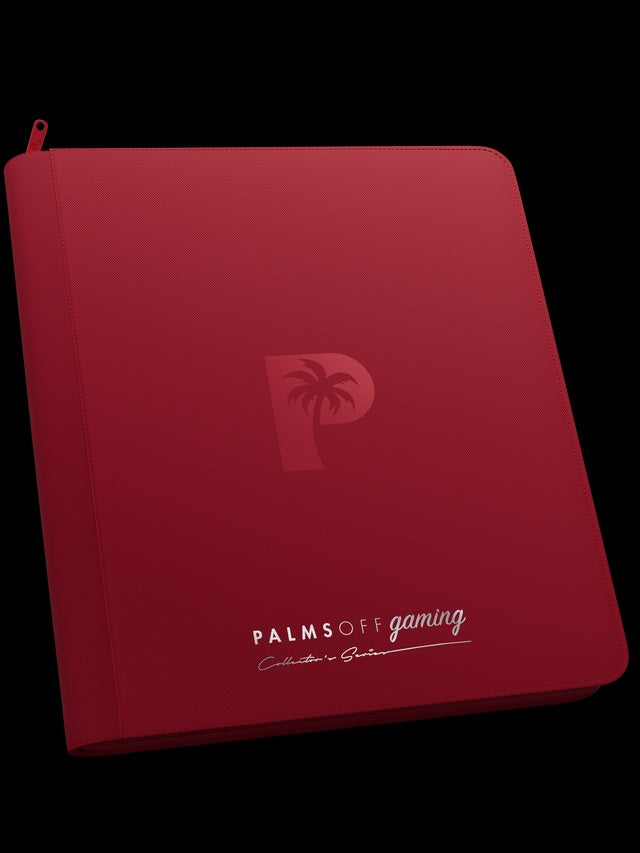 Collector's Series 12 Pocket Zip Binder - Red