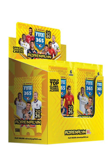 Panini 2026 FIFA 365 Adrenalyn XL Trading Cards Booster Box