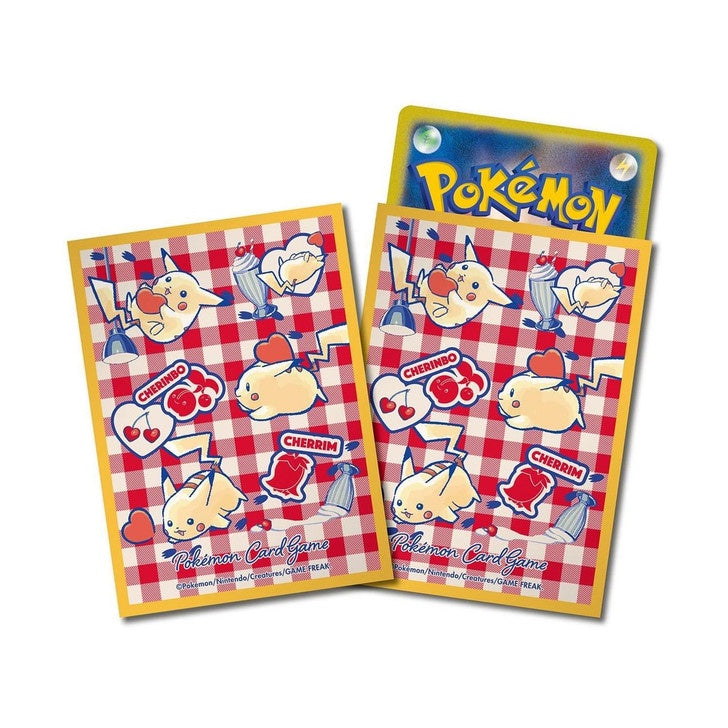 Pokemon Card Game TCG Deck Sleeves Pikachu And Heart Orange
