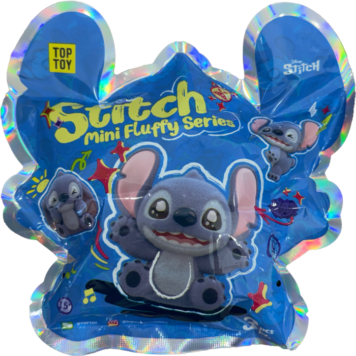 Lilo & Stitch - Stitch Mini Fluffy Series Blind Bag Vinyl Figure 3-Pack (Single Unit)