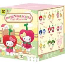Sanrio Characters Fruit & Vegetable Series Blind Box Mini Vinyl Plush Pendant Keychain 2-Pack